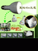 風靡日本MB5W-B LED E27 5w=40w 超亮白燈泡 露營必備 含鋰電停電當手電筒 Magic Bulb